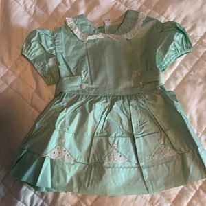 Sea green vintage dress